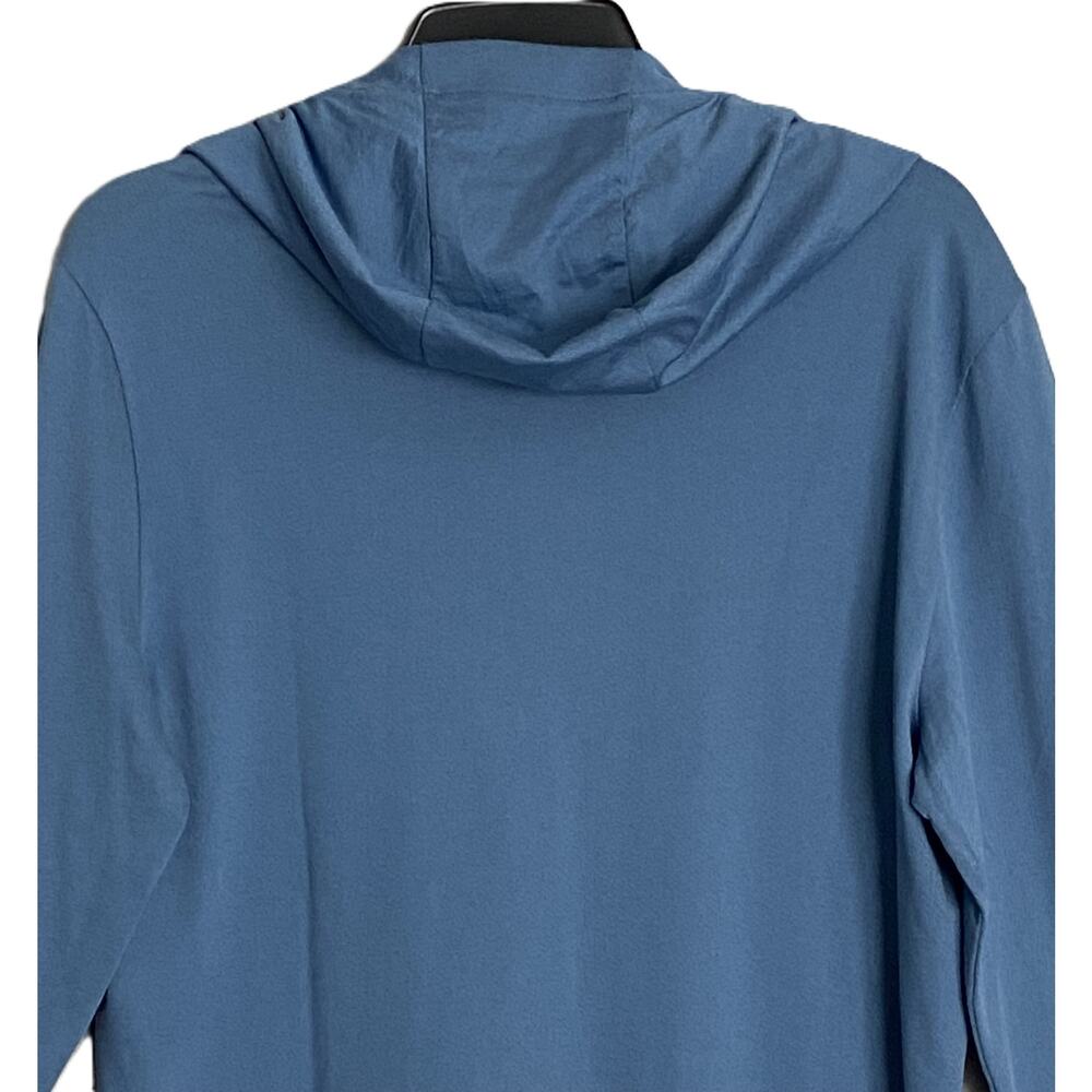 Michael Kors Polo Hoodie Shirt Men's Small Pima Cotton Stretch Ocean Blue NEW - Picture 5 of 13